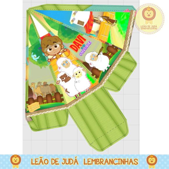 Caixa pirâmide davi e as ovelhinhas
