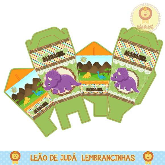 Caixa pirâmide dinossauro