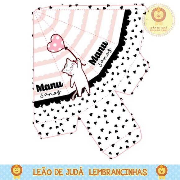 Caixa Pirâmide Gatinha