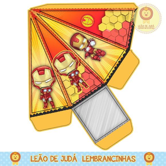 Caixa piramide homem de ferro