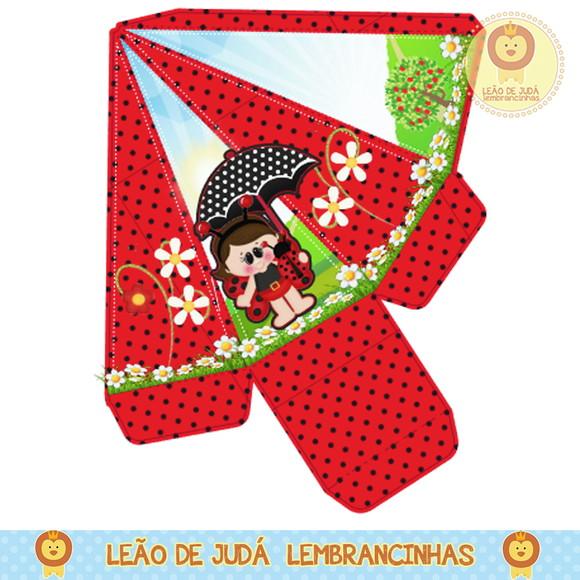 Caixa pirâmide joaninha