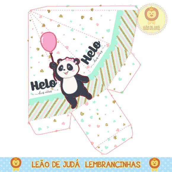Caixa pirâmide panda