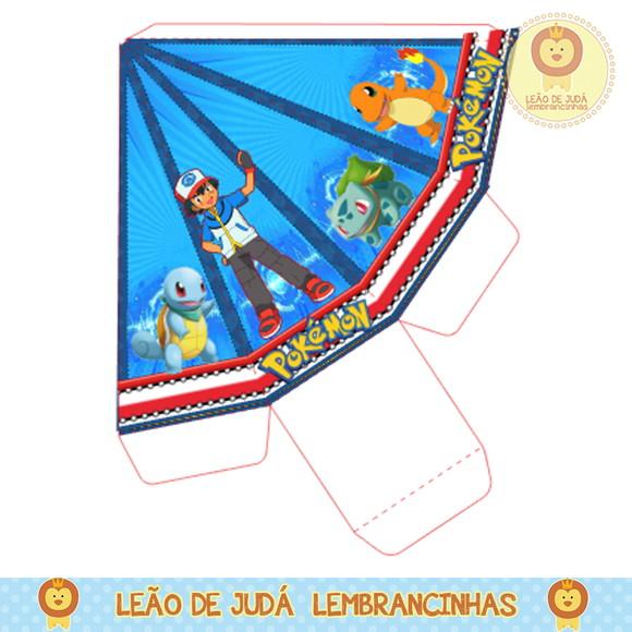 Caixa pirâmide pokemon
