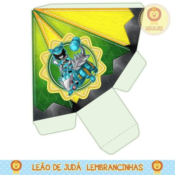 Caixa piramide power rangers
