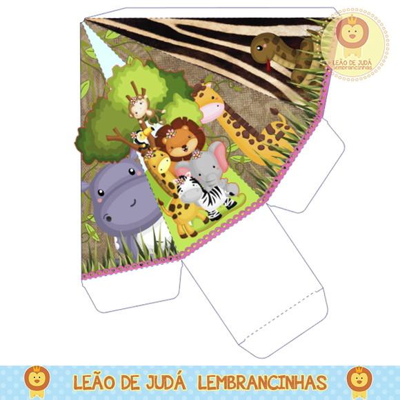 Caixa pirâmide safari