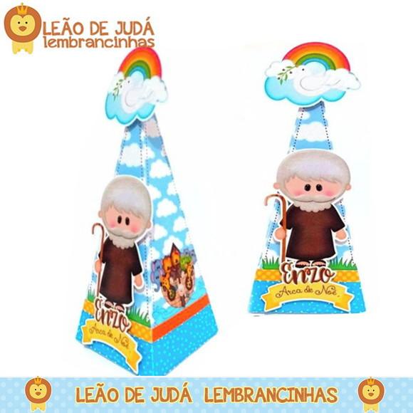 Caixa Pirâmide tema Arca de Noé