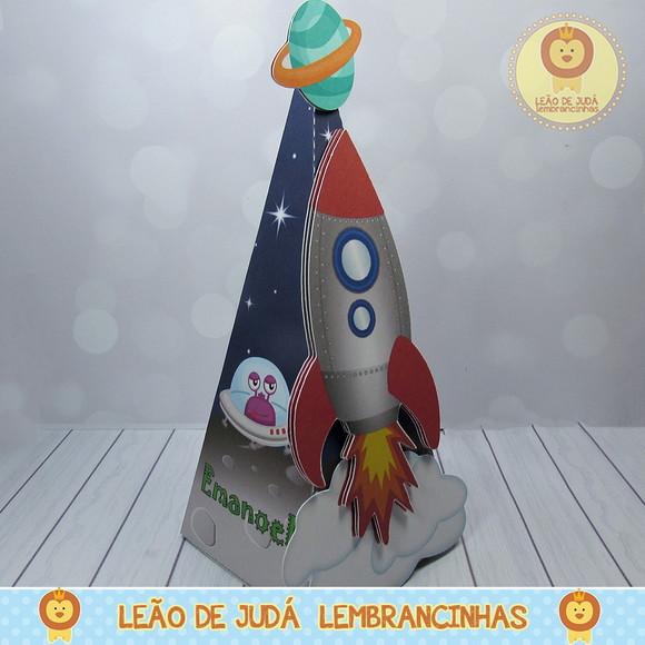 Caixa Pirâmide tema Astronauta