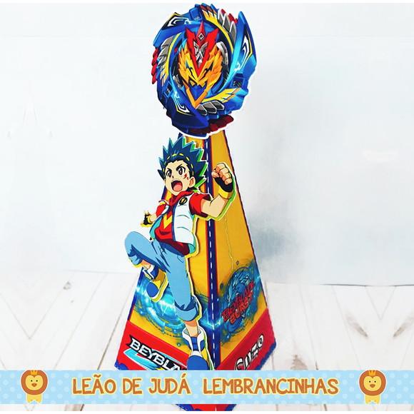 Caixa Pirâmide Tema Beyblade