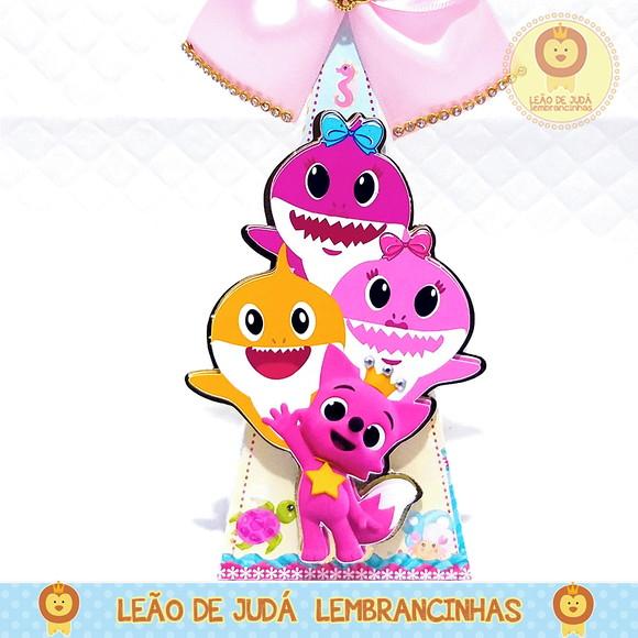 Caixa Pirâmide tema Baby Shark