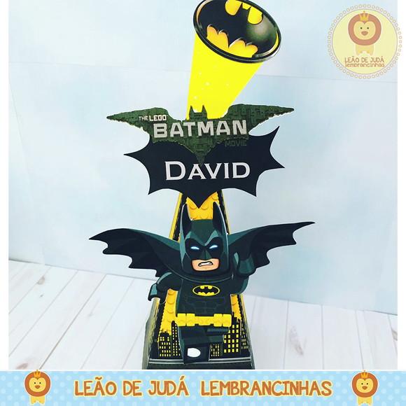Caixa Pirâmide Tema Batman Lego