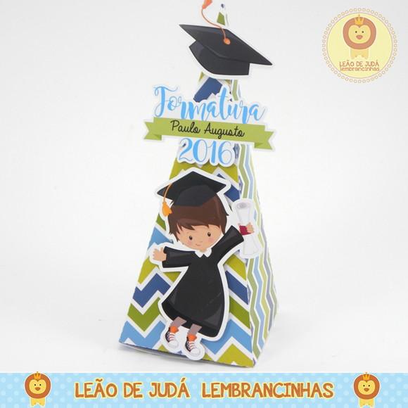 Caixa Pirâmide tema Formatura