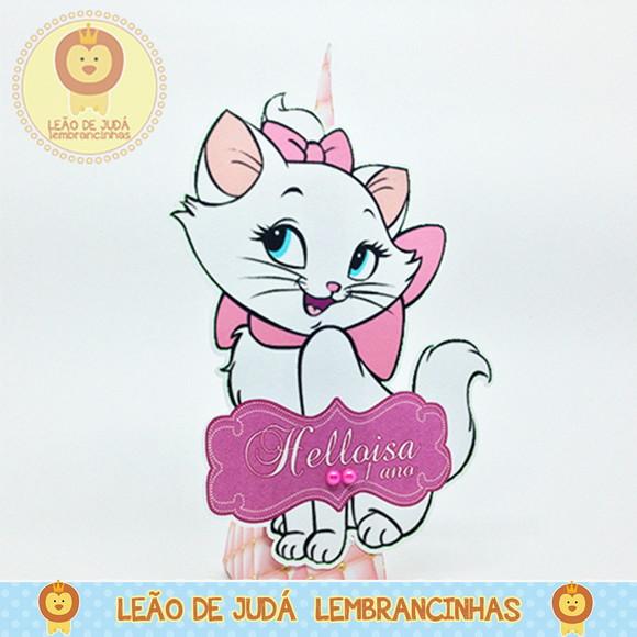 Caixa Pirâmide Tema Gata Marie