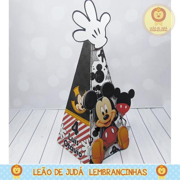 Caixa Pirâmide tema Mickey