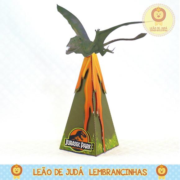 Caixa Pirâmide tema Jurassic Park
