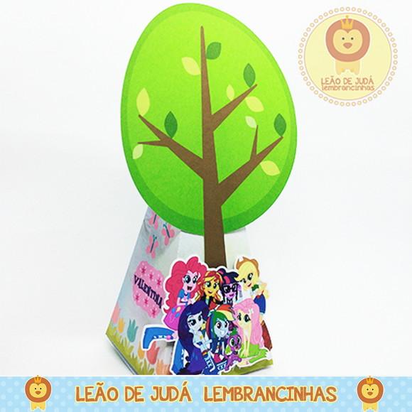 Caixa Pirâmide tema my little pony