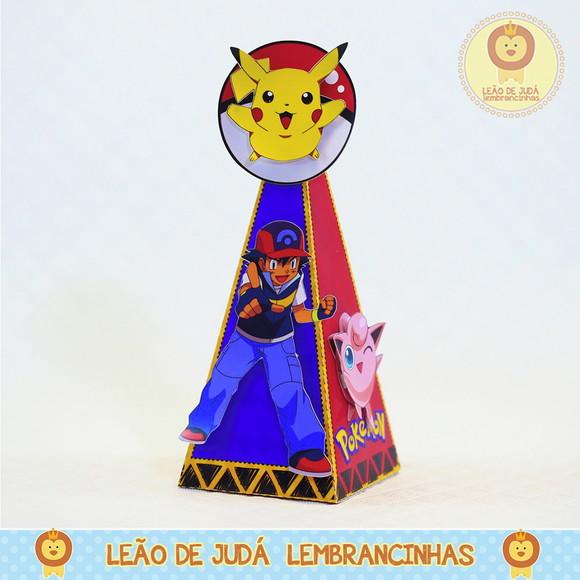 Caixa Pirâmide tema Pokemon
