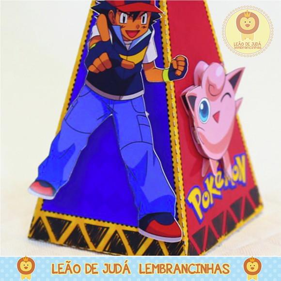 Caixa Pirâmide tema Pokemon