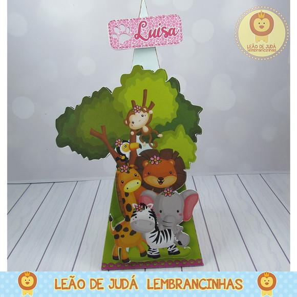 Caixa Pirâmide tema Safári