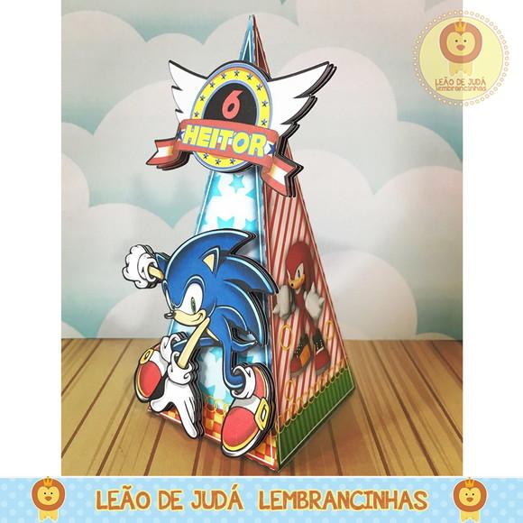Caixa Pirâmide tema Sonic