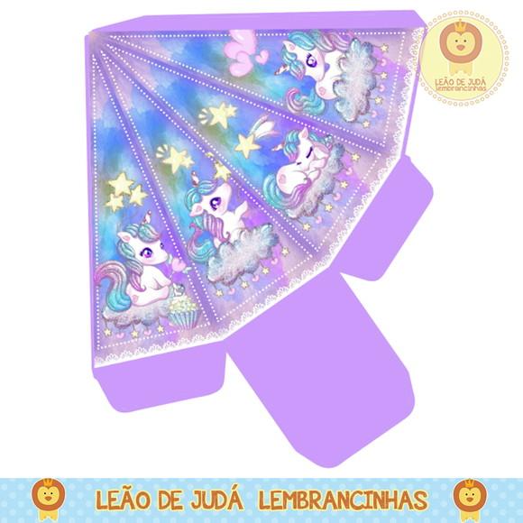 Caixa pirâmide unicórnio