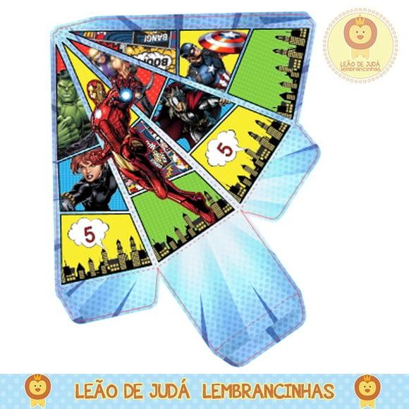 Caixa pirâmide vingadores