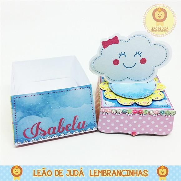 Caixa trapézio Tema chuva de Amor