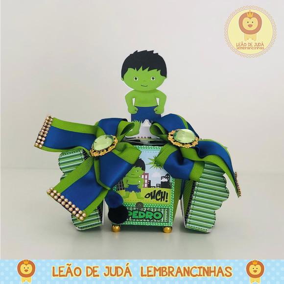 Caixinha bala tema hulk