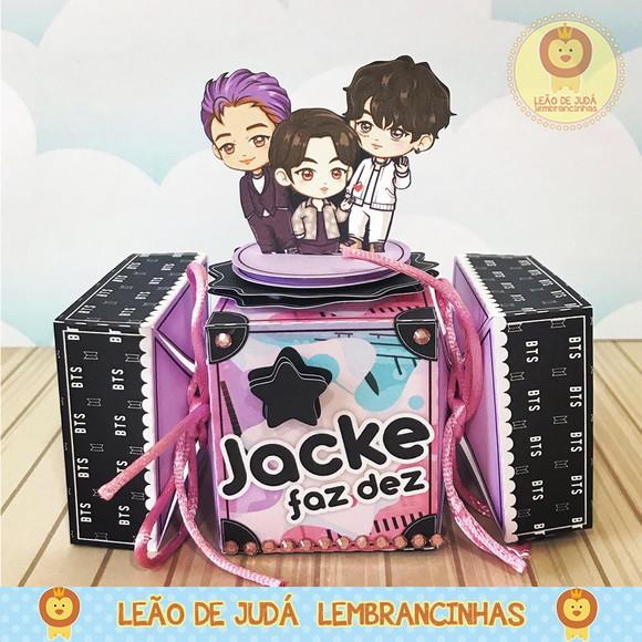 Caixinha bala tema BTS
