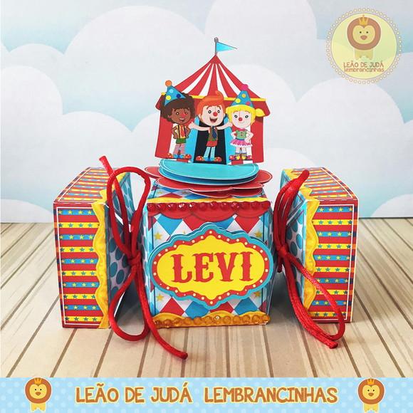 Caixinha Bala Tema Mundo Bita Circo