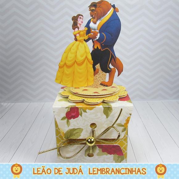 Caixinha Cubo Bela E A Fera
