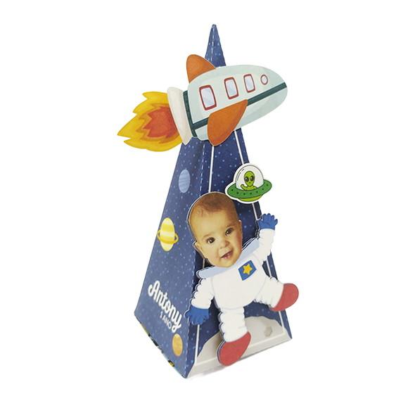 Caixinha Lembrancinha para Festa Tema Astronauta