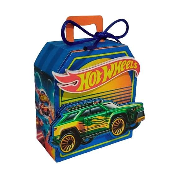 Caixinha Lembrancinha para Festa Tema Hot Wheels