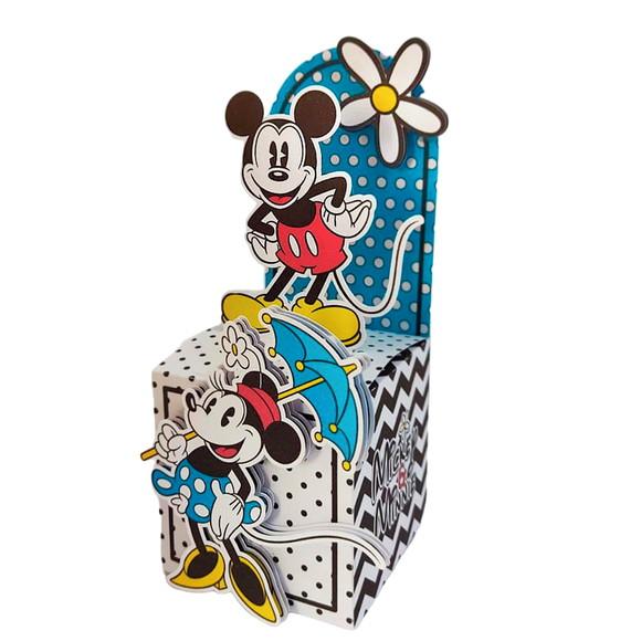 Caixinha Lembrancinha para Festa Tema Mickey e Minnie