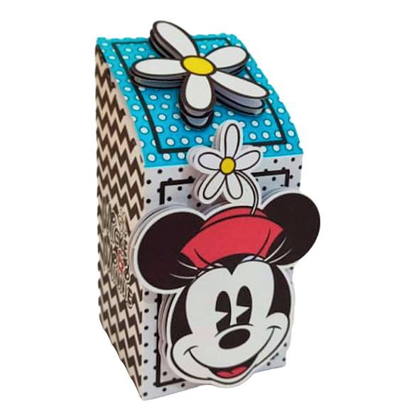 Caixinha Lembrancinha para Festa Tema Mickey e Minnie