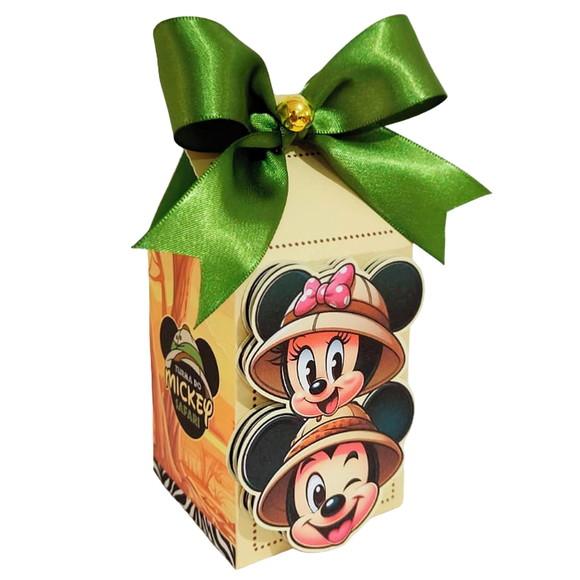 Caixinha Lembrancinha para Festa Tema Mickey Safari