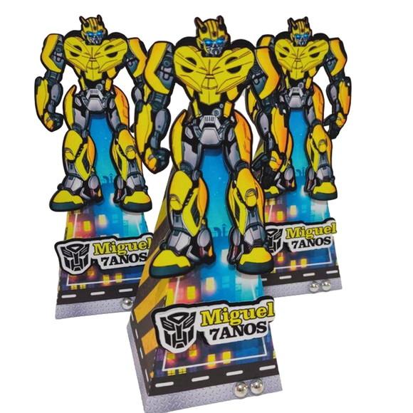 Caixinha Lembrancinha para Festa Tema Transformers
