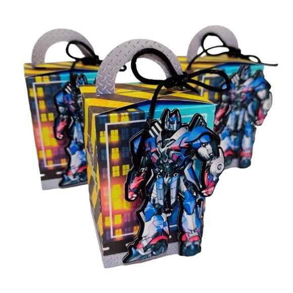 Caixinha Lembrancinha para Festa Tema Transformers