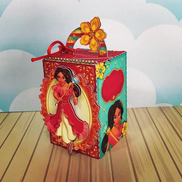 Caixinha Lembrancinhas para Festa Tema Elena de Avalor