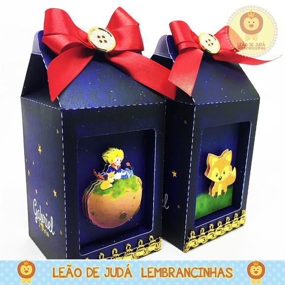 Caixinha Milk com visor tema Pequeno Príncipe