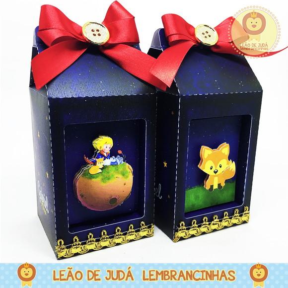 Caixinha Milk com visor tema Pequeno Príncipe