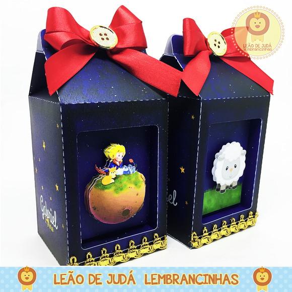 Caixinha Milk com visor tema Pequeno Príncipe