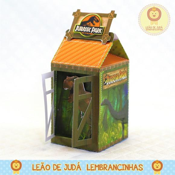 Caixinha Milk com Visor Tema Jurassic Park