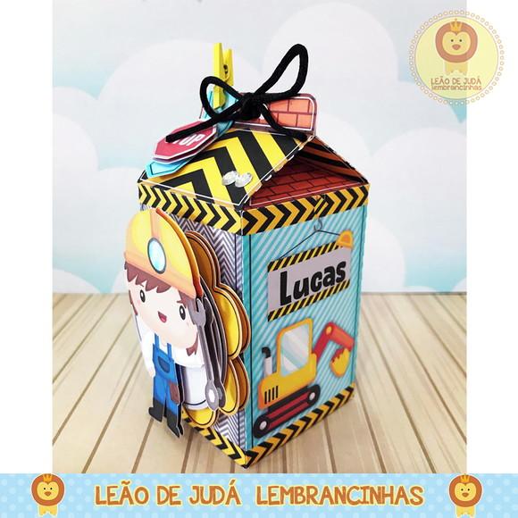 Caixinha milk tema construção
