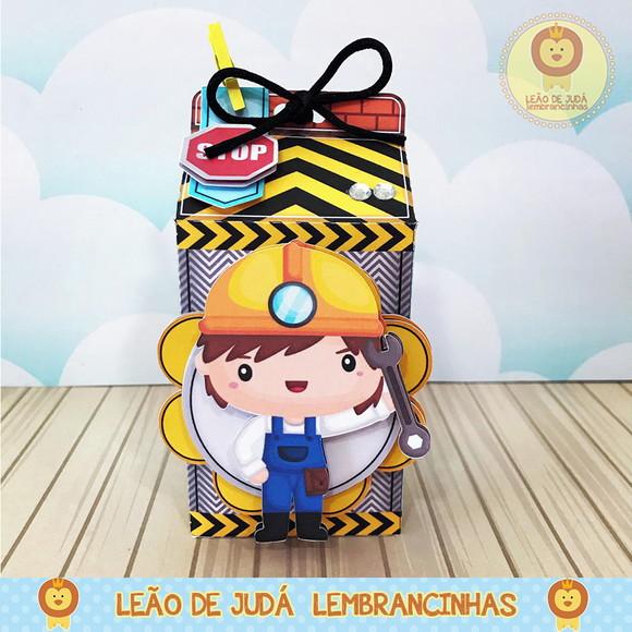 Caixinha milk tema construção