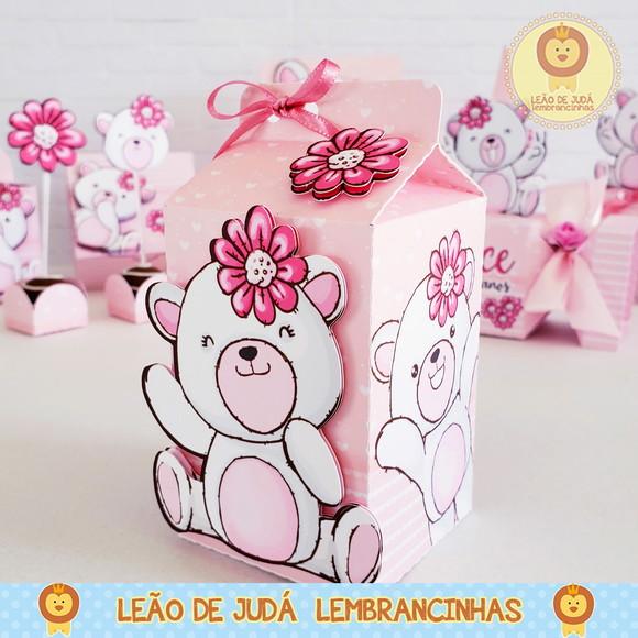 Caixinha milk ursa rosa