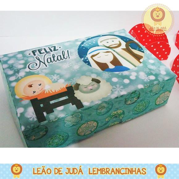 Caixinha para 6 docinhos natal