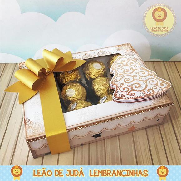 Caixinha para Doce Tema Natal