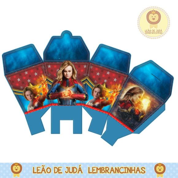 Caixinha para Festa Capitã Marvel