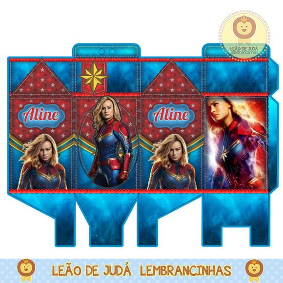 Caixinha para Festa Capitã Marvel
