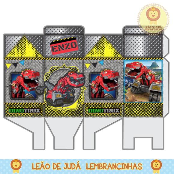 caixinha para festa dinotrux